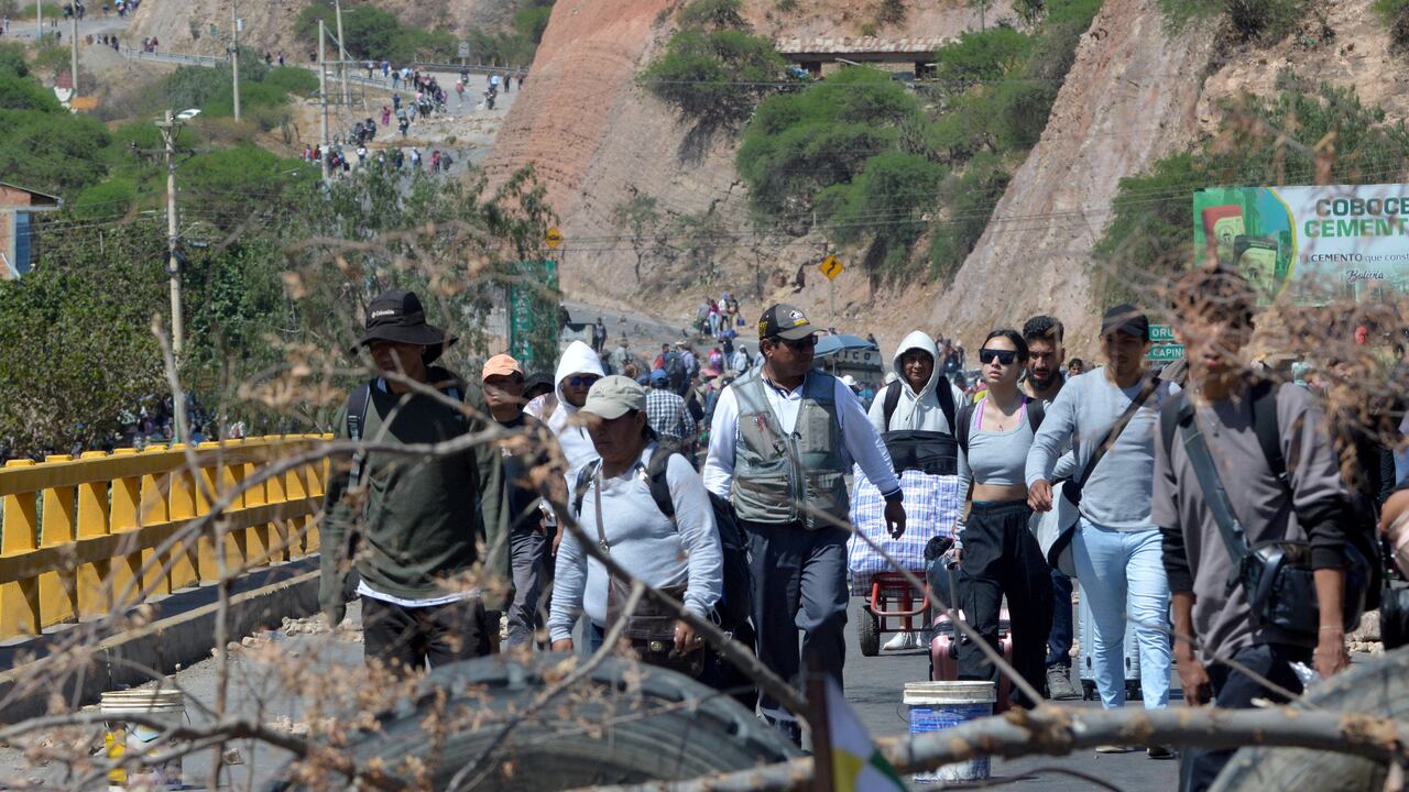 Bloqueos en Bolivia a favor de Evo Morales