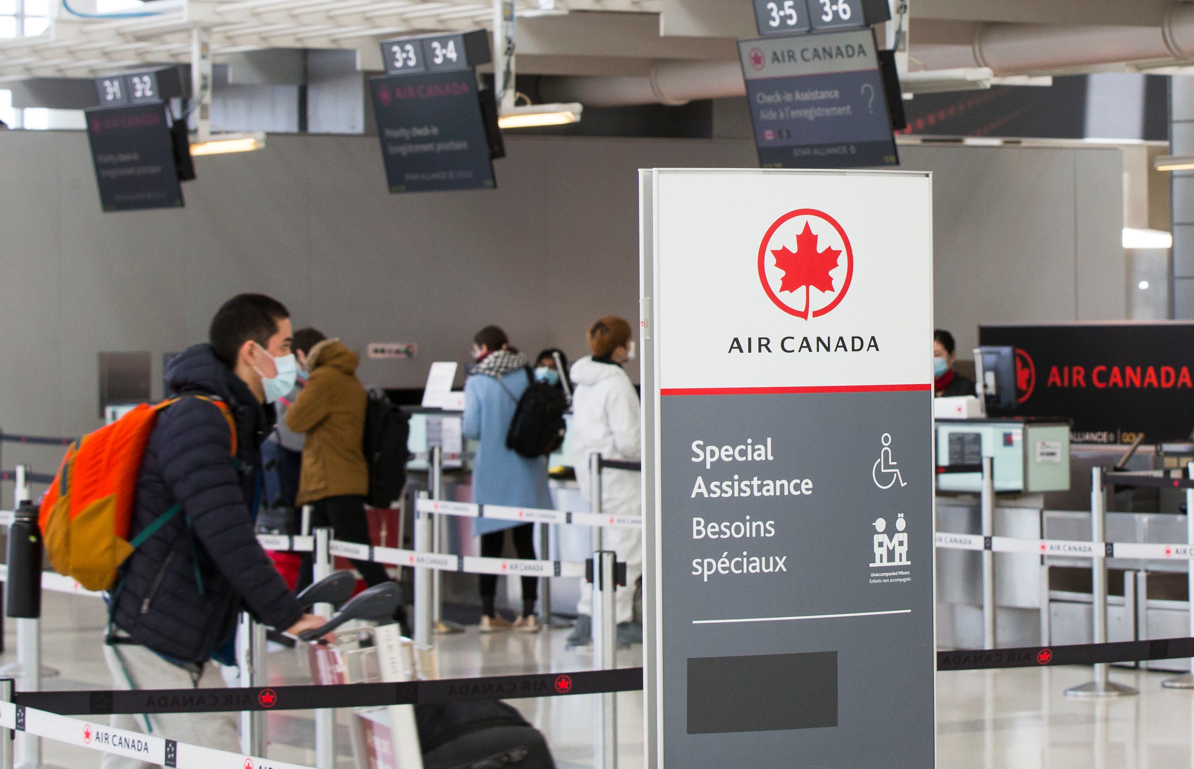 Counter de Air Canada