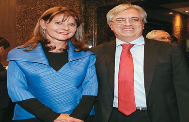 Marta Lucía Ramírez y Ricardo Alarcón.