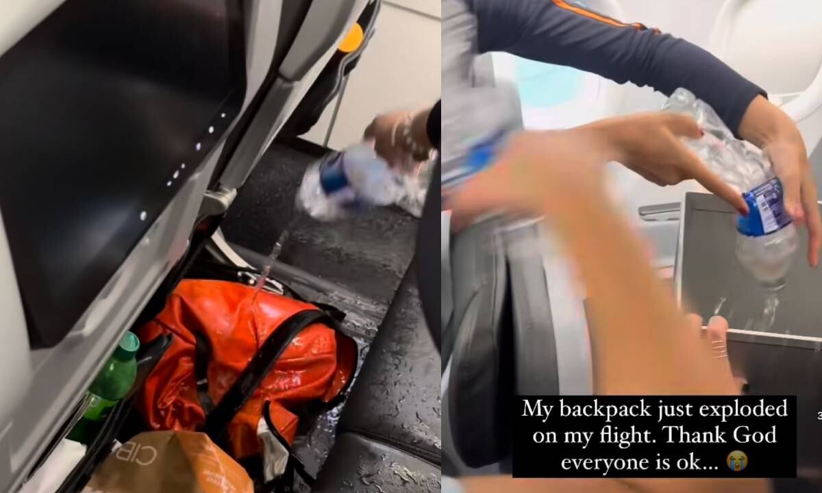 Los pasajeros tuvieron que ser evacuados mientras apagaban el incendio