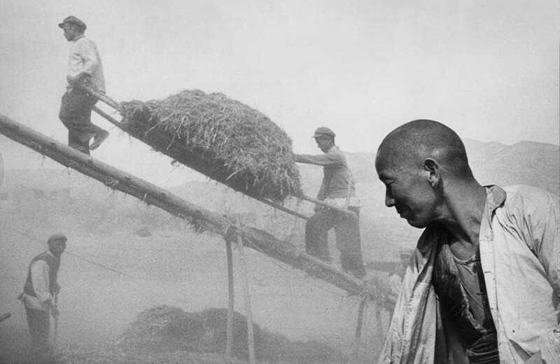  China, 1957. cosecha en la provincia de Shaanxi. Foto: Marc Riboud (Tomado de la página web del artista)