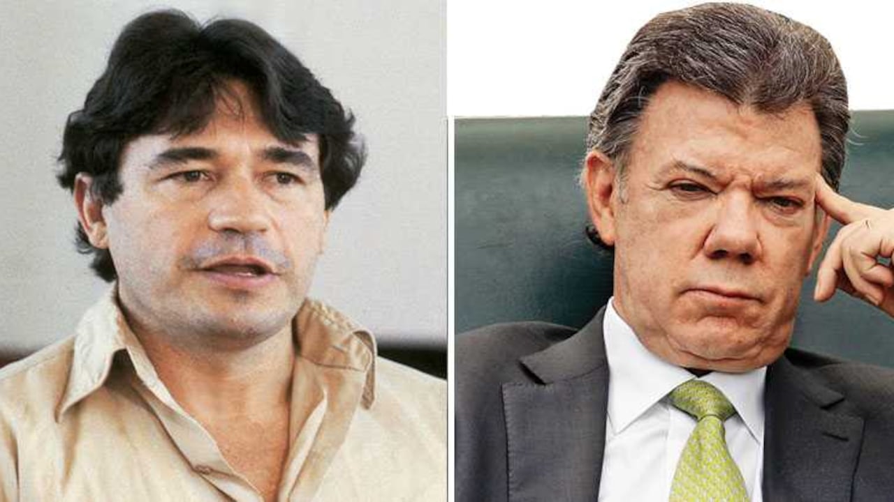 Carlos Lehder y Juan Manuel Santos