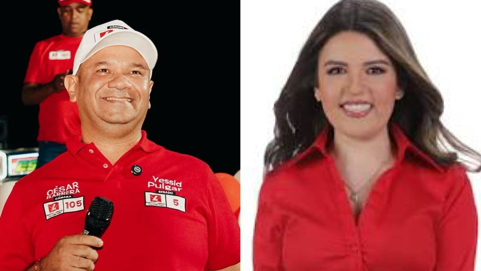 Jezmi Barraza Arraut y el profesor César Barrera Vergara.