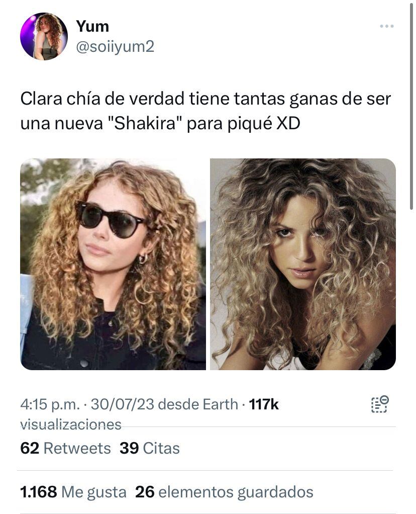 Fans de Shakira contra Clara Chía