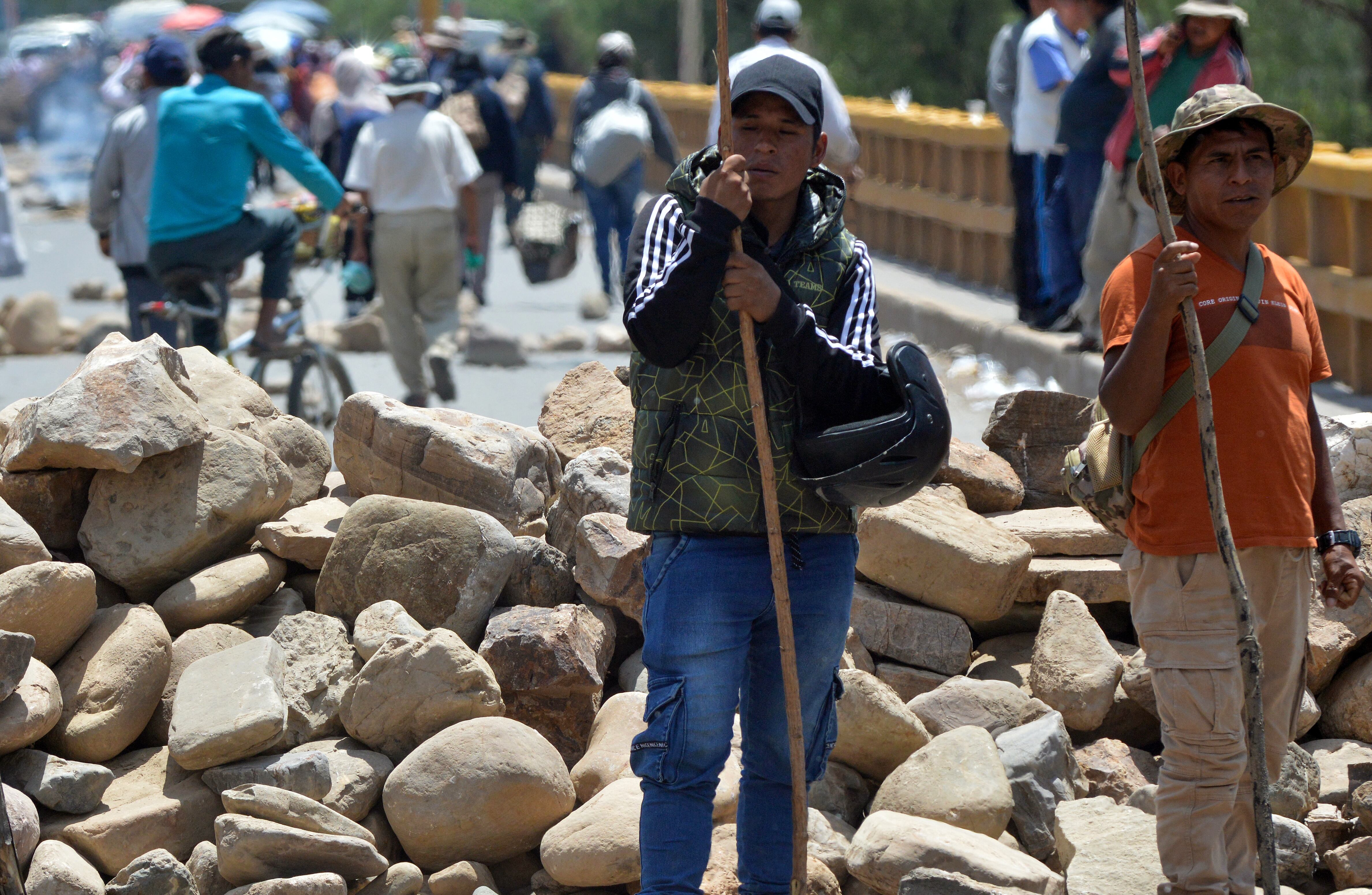 Bloqueos en Bolivia a favor de Evo Morales