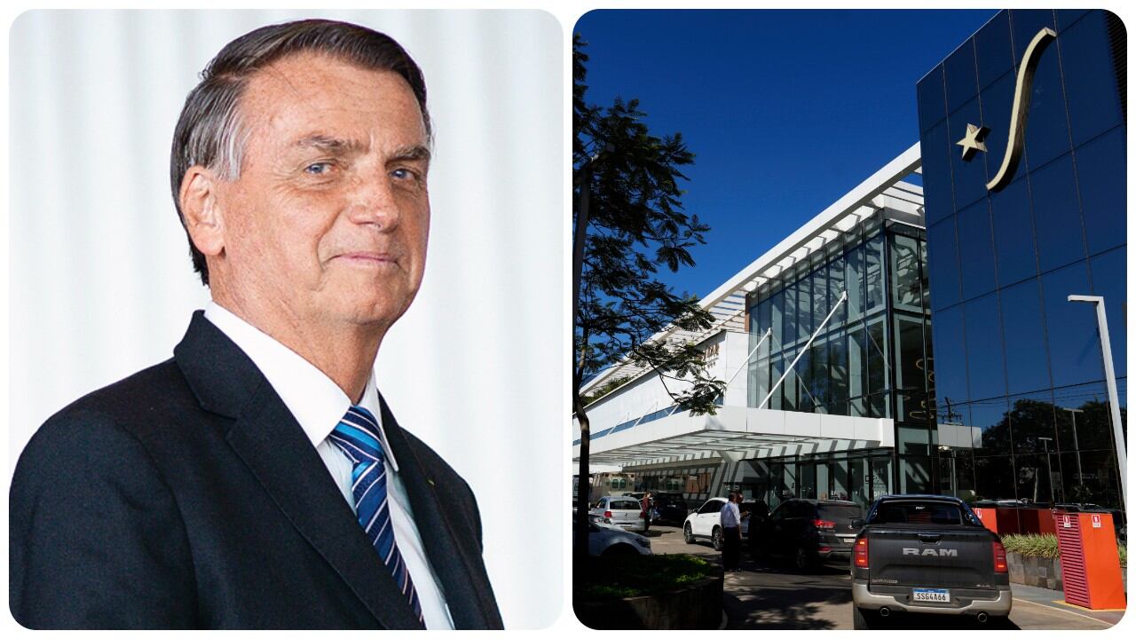 El expresidente Jair Bolsonaro fue operado en el hospital DF Star de Brasilia.