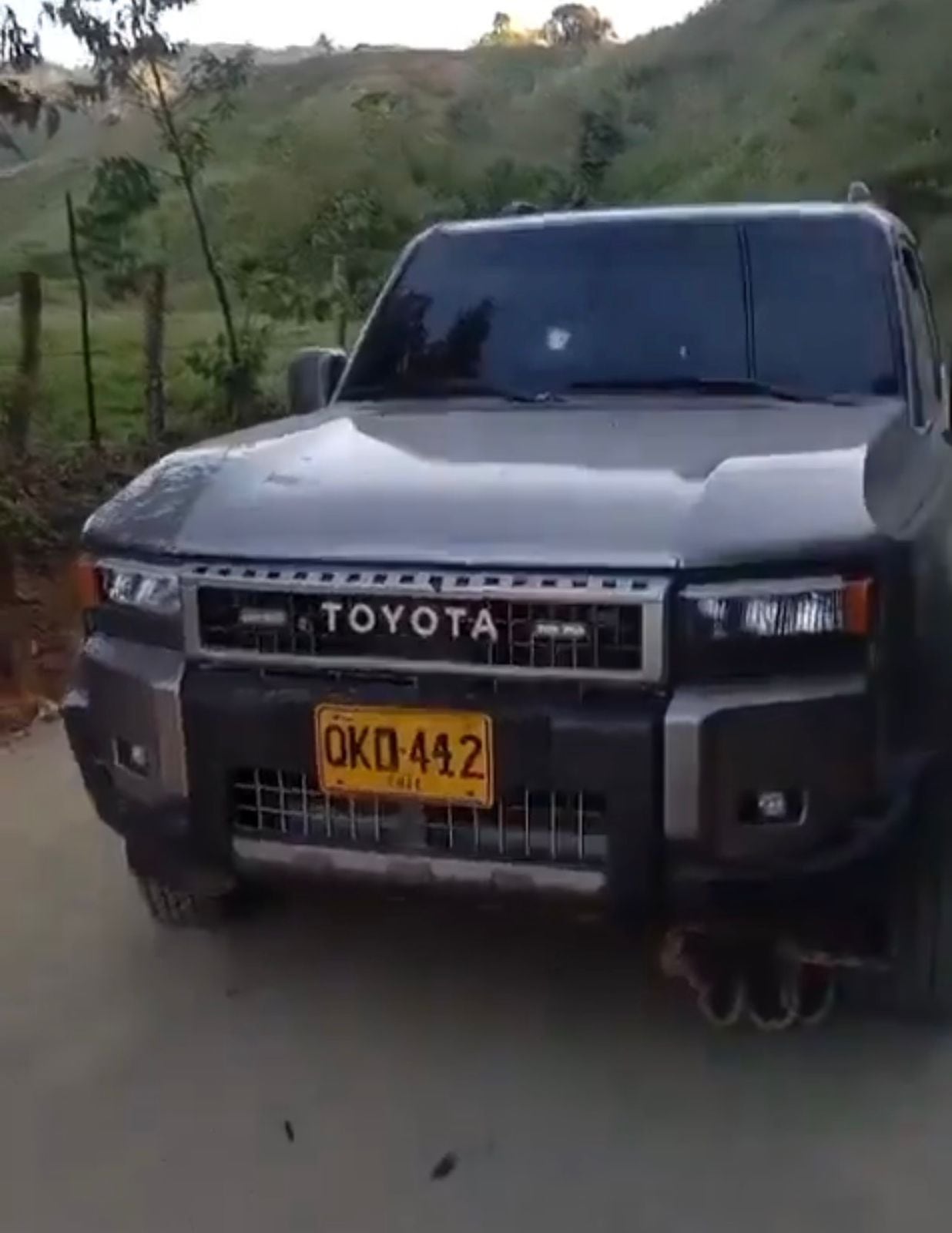 Camioneta blindada de la Policía atacada en Norte de Santander.