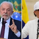 Presidente de Brasil y presidente de Colombia.