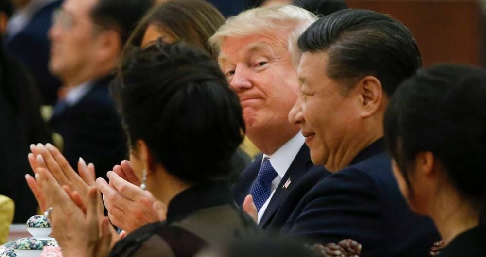 Donald Trump, presidente de los Estados Unidos y Xi Jinping, presidente de China. Getty