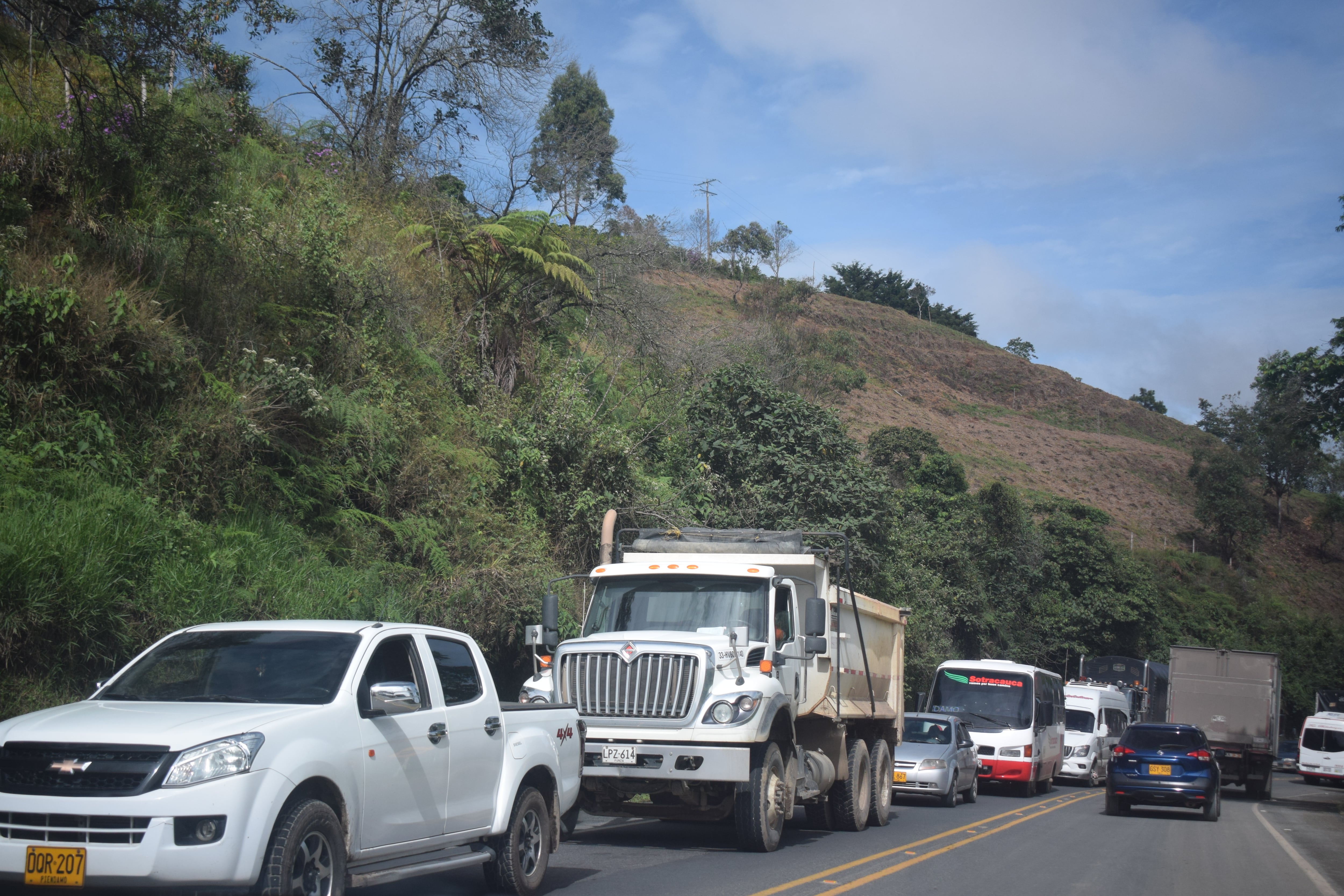 Esta es la vía que comunica Popayán con la ciudad de Cali o Panamericana.