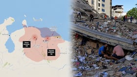 Dos puntos relativamente cercanos a Caracas fueron los puntos donde se dio el doblete sísmico.