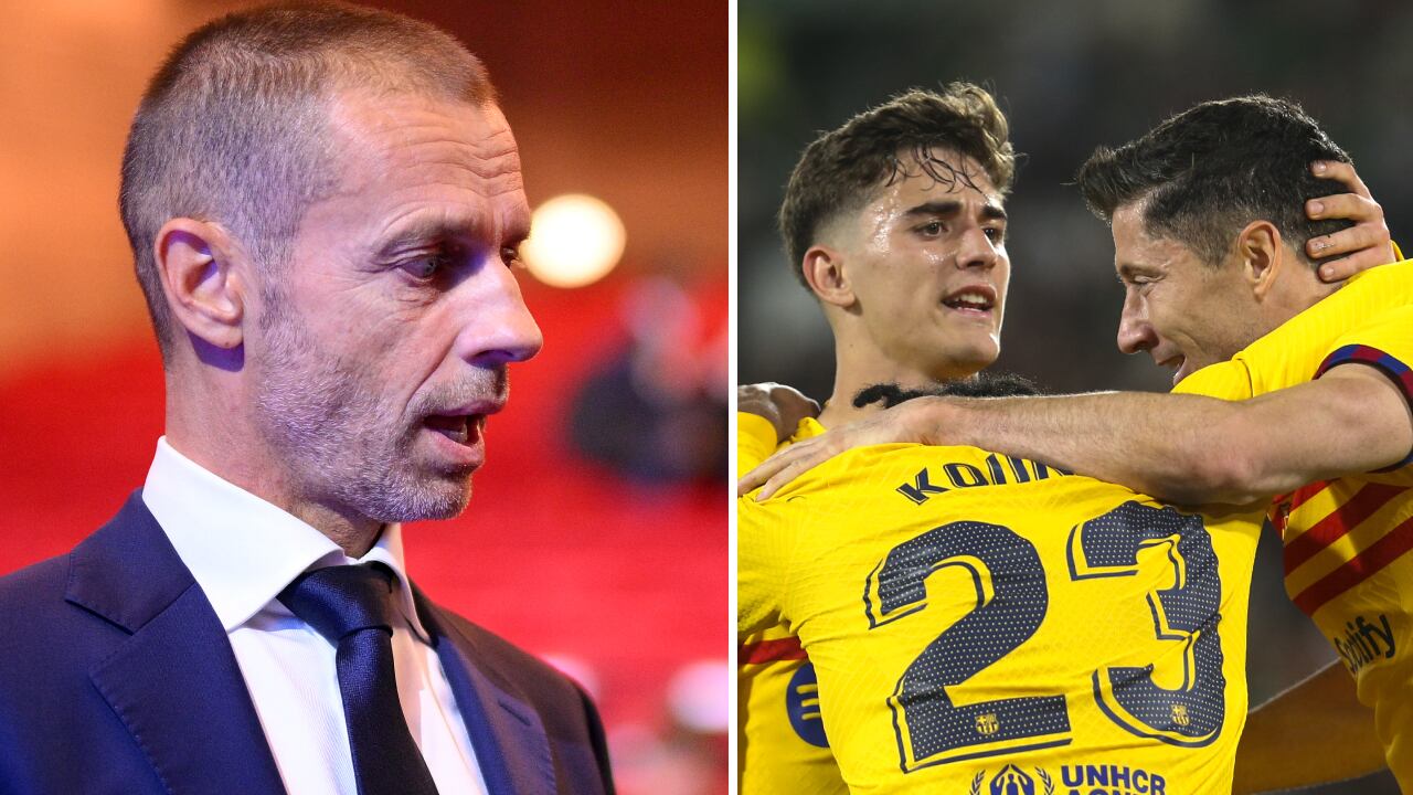 Ceferin aseguró estar sorprendido con las denuncias que existen contra el Barcelona