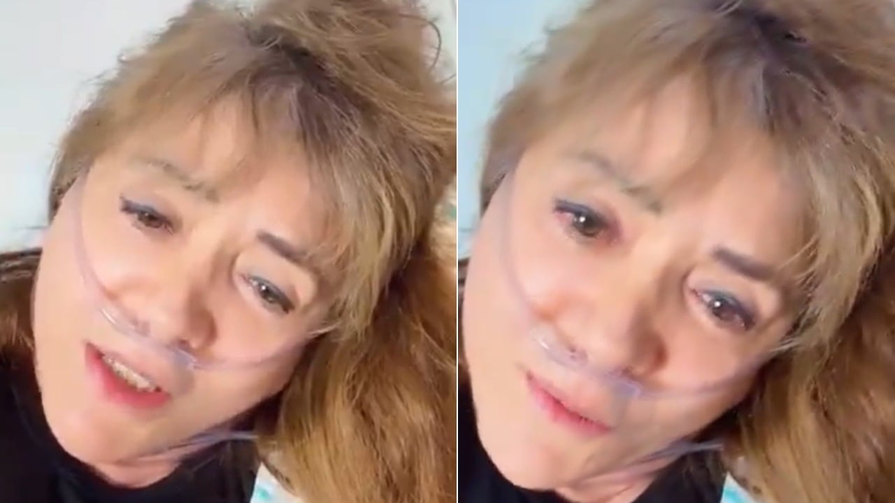 Patricia Silva, humorista, apareció desde el hospital.