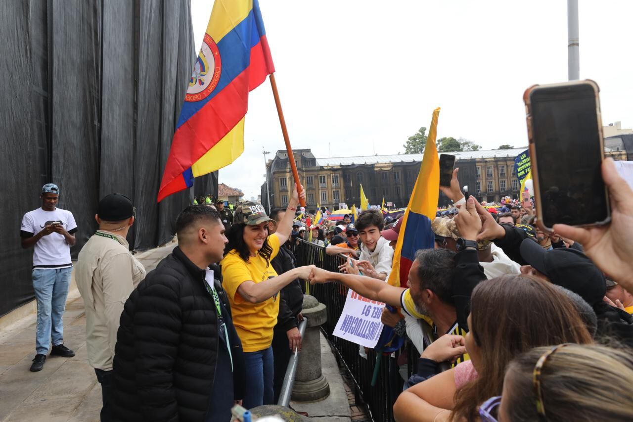 Marchas en contra del Gobierno del Presidente Gustavo Petro Plaza de Bolívar