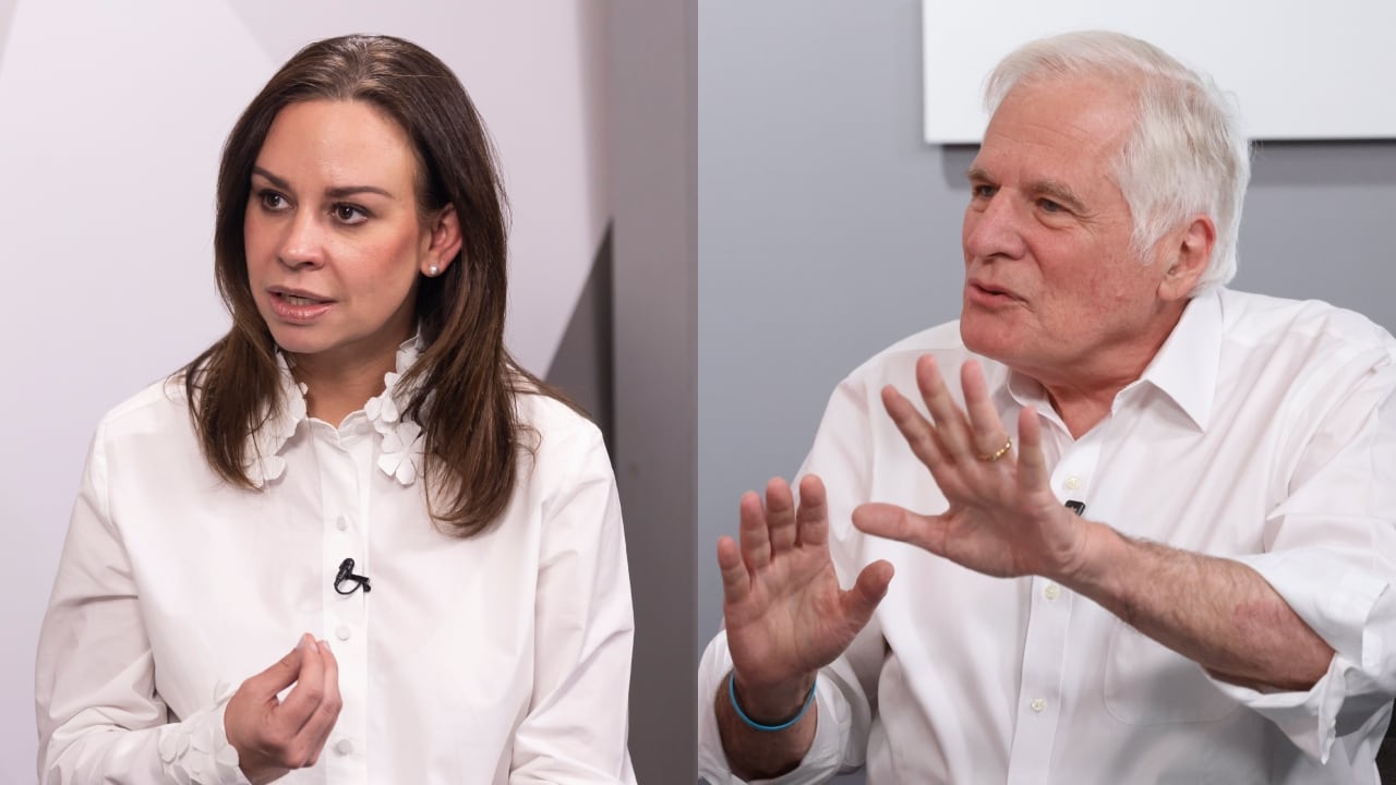 María Claudia Tarazona y Miguel Uribe Londoño.