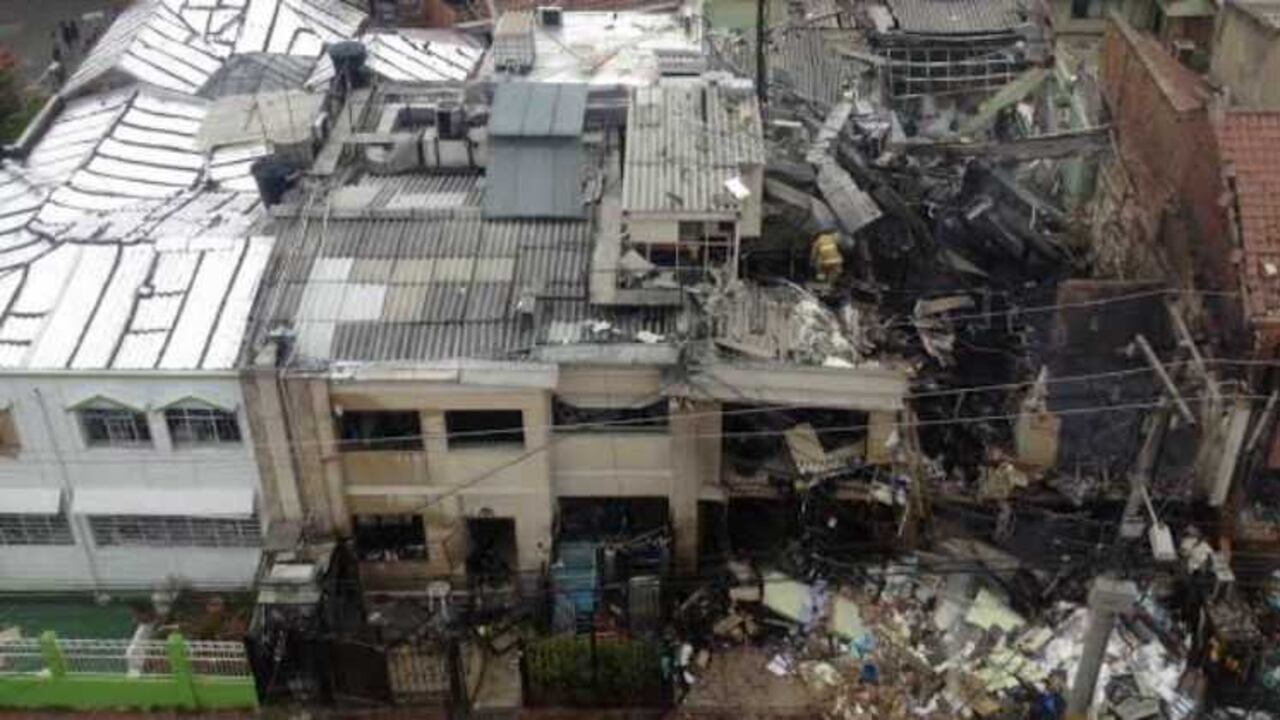 Así quedó la casa en donde funcionaba el laboratorio.