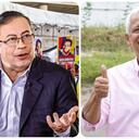 Gustavo Petro y el expresidente del Senado, Hernán Andrade.