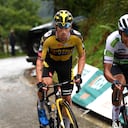 Primoz Roglic y Egan Bernal.