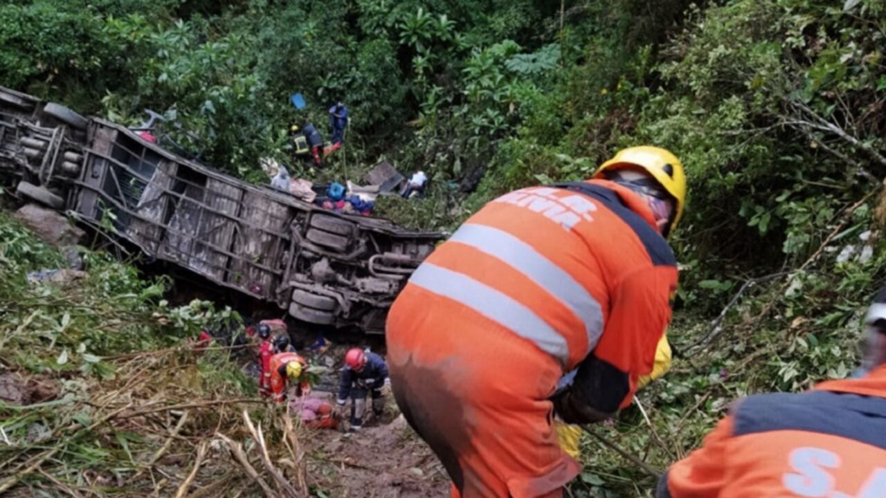 Accidente de bus en Bolivia