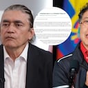 Gustavo Bolívar y el expresidente Gustavo Petro.