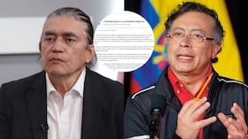 Gustavo Bolívar y el expresidente Gustavo Petro.