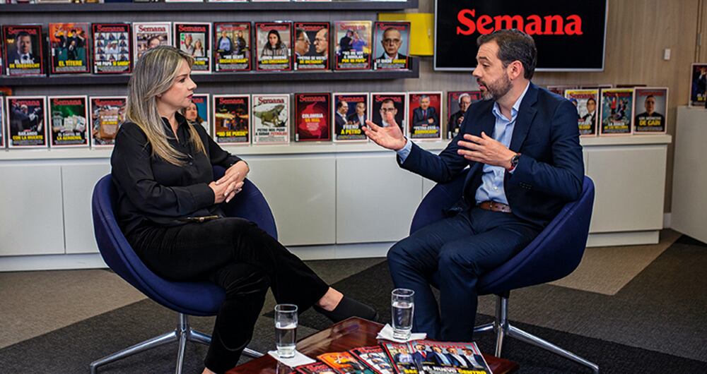 Carlos Fernando Galán en entrevista con Vicky Dávila, directora de SEMANA.