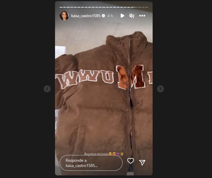 Luisa Castro mostró su regalo de cumpleaños