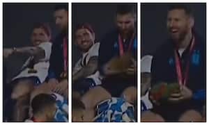 Lionel Messi recibe una Tortuga Ninja con quien comparam a Mbappé