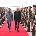 Llegada del presidente de Colombia, Gustavo Petro a México.