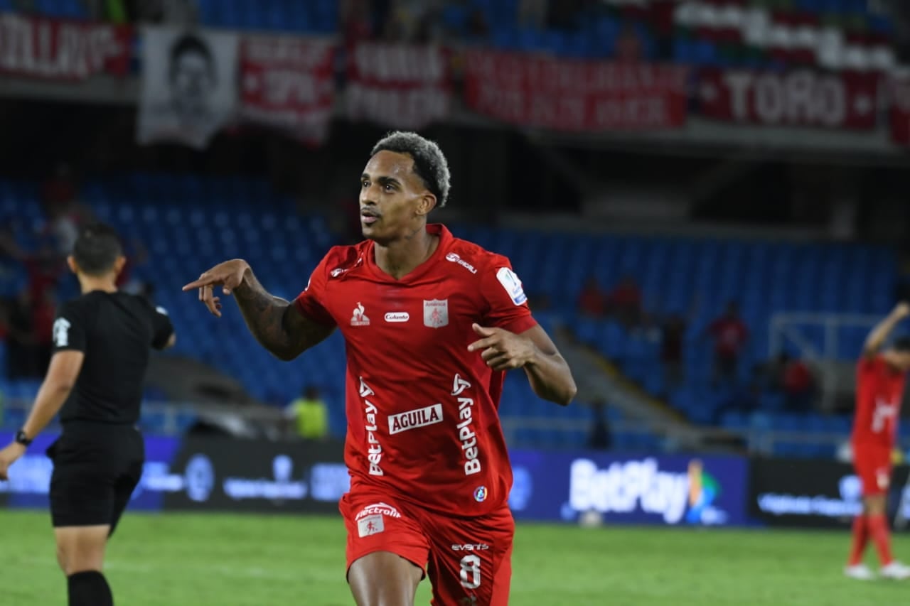 Dylan Borrero marcó el segundo gol del América de Cali.