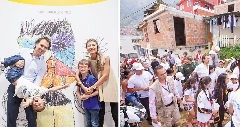 Está casado con Margarita Gómez, con quien tiene dos hijos: Emilio y Pedro. Invita a los padres de familia a generar entornos protectores para los hijos y hablarles de los riesgos de la droga. “Entendamos que esto no es un chiste”, dice.