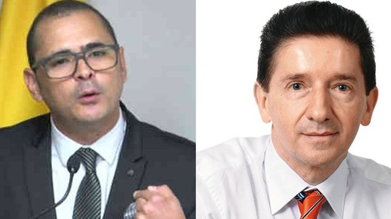 Sergio Zuluaga (izquierda) habría estado protegiendo al gobernador Luis Pérez (derecha), pues en un audio se revela que no tocaba temas sobre Hidroituango para no "echarlo al agua".