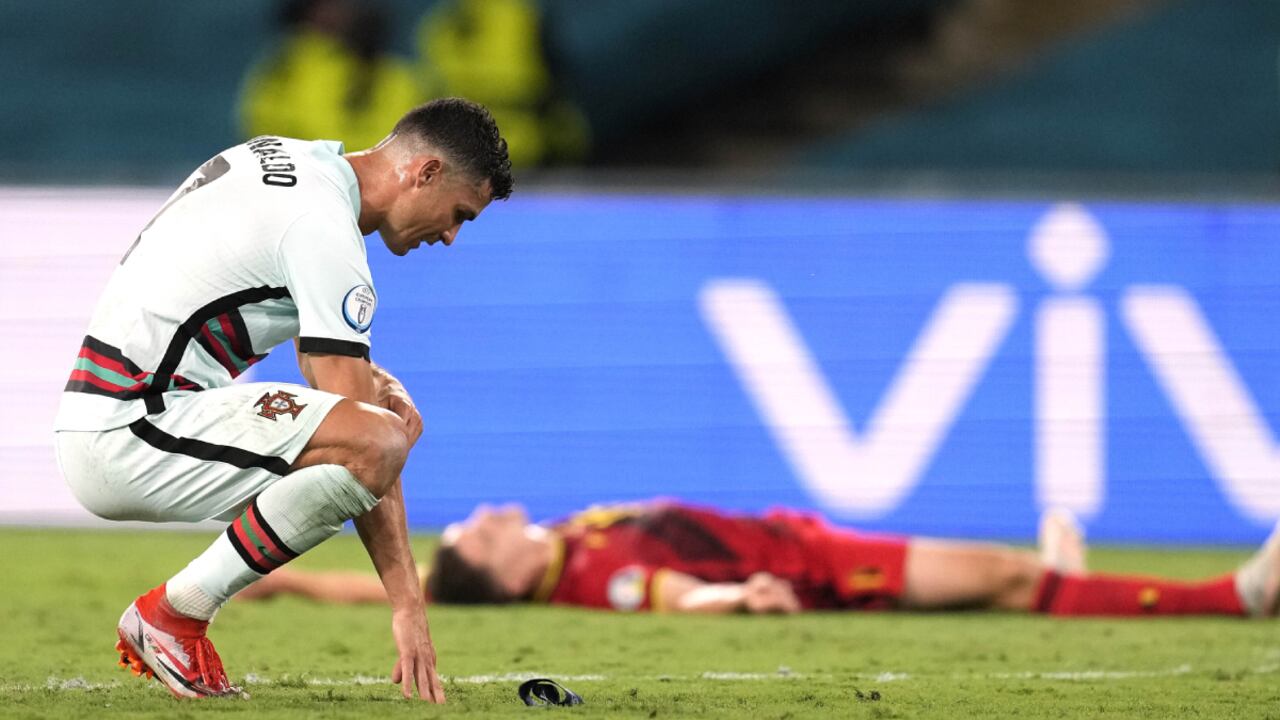 Cristiano Ronaldo tras la eliminación de Portugal en Eurocopa