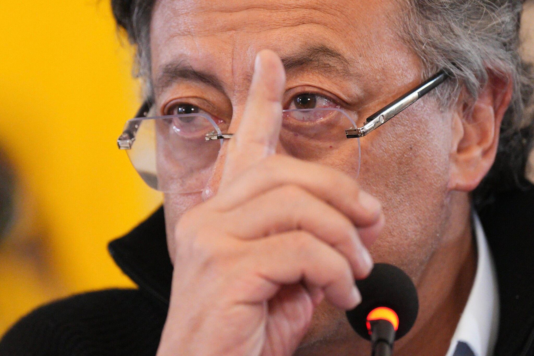 El presidente, Gustavo Petro, el 10 de diciembre de 2025 en el consejo de ministros adelantado en la Casa de Nariño, en Bogotá