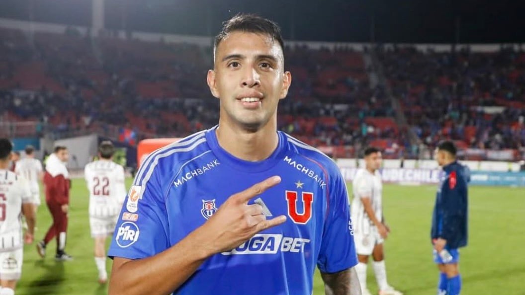 Rodrigo Contreras, delantero de la Universidad de Chile.