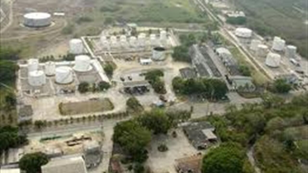 Zona industrial de Mamonal en Cartagena.