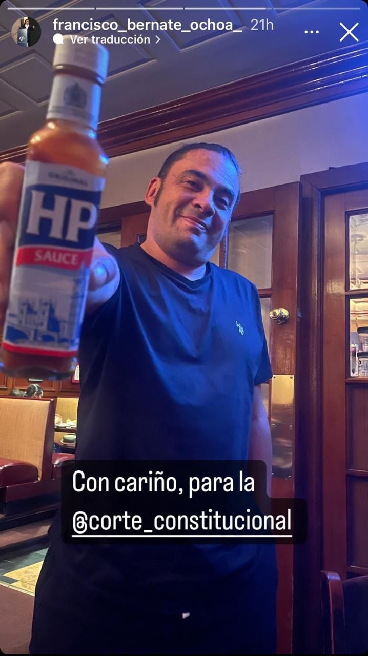 El abogado Francisco Bernate hizo una polémica publicación en Instagram.