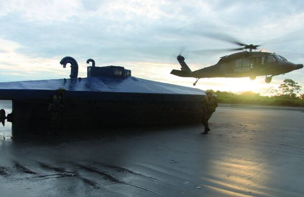 Su capacidad es de 10 toneladas y fue encontrada cerca de Buenaventura, Valle del Cauca.