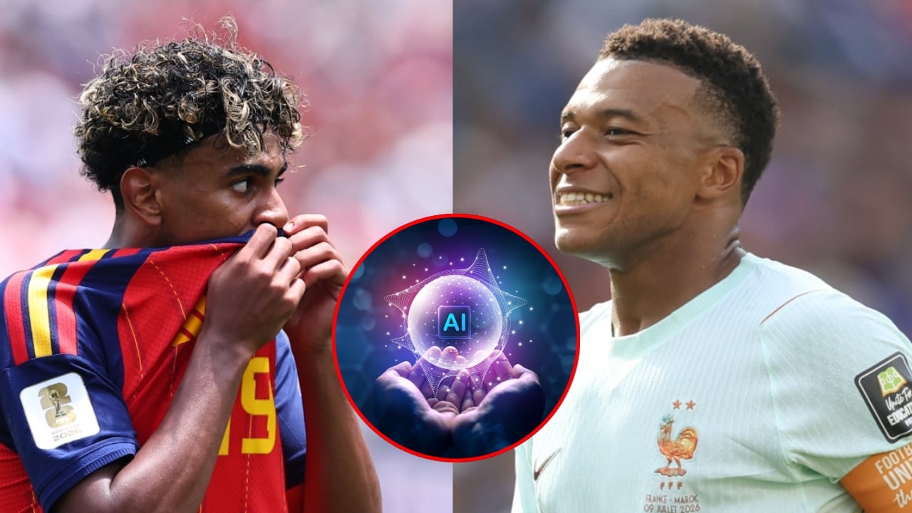 Lamine Yamal y Kylian Mbappé se enfrentarán en el juego de la semifinal del Mundial.