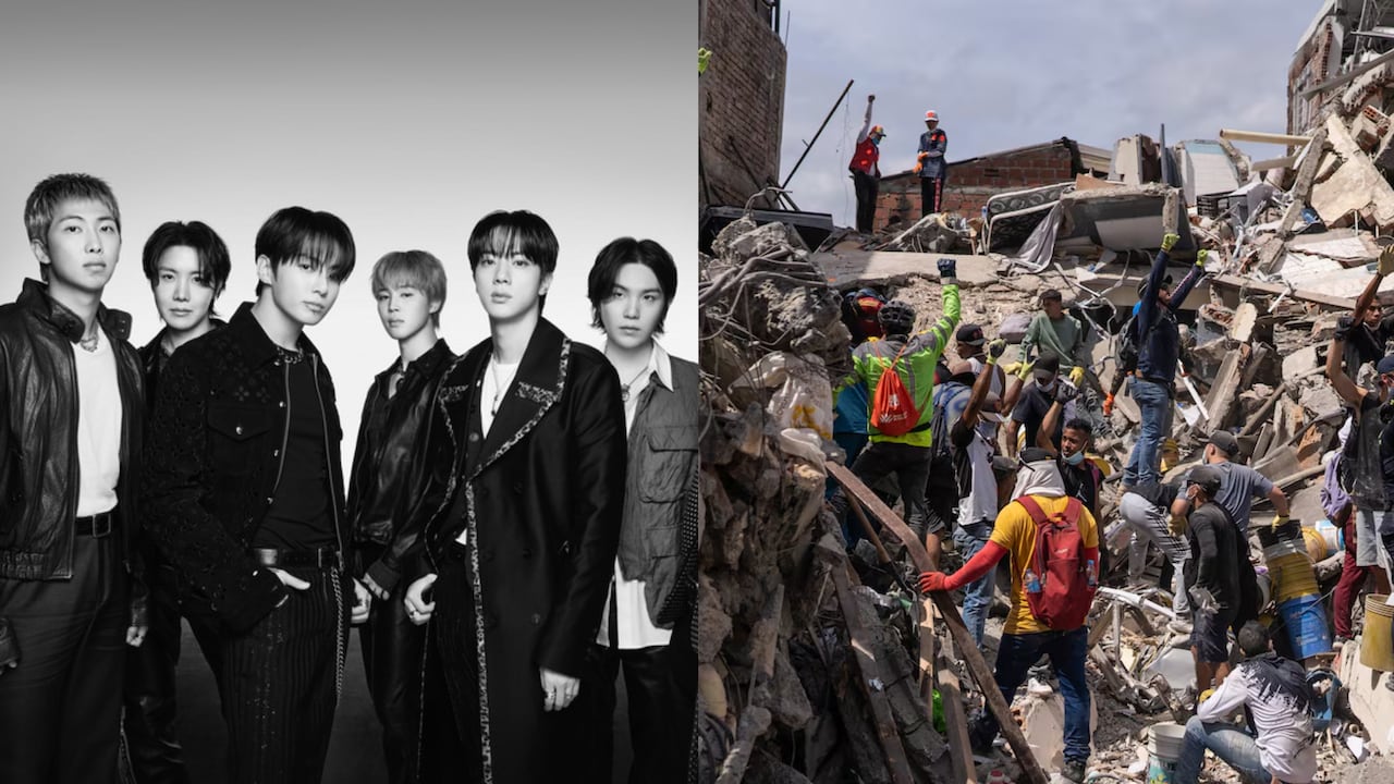BTS destina 300.000 dólares para los afectados por el sismo en Colombia.