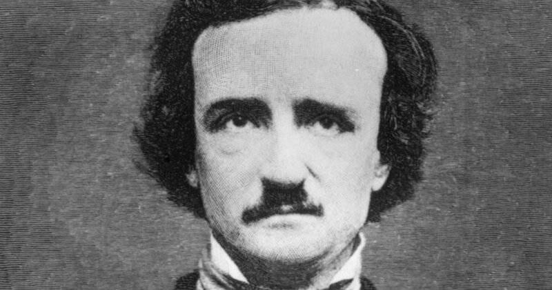 El escritor Edgar Allan Poe nació en 1809 y murió en 1849.