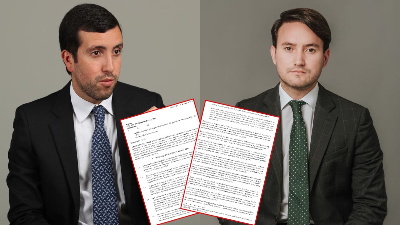 Los abogados Simón Alzate y Simón Hernández son los protagonistas de la grave denuncia.