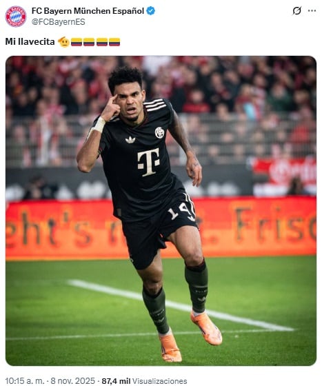 Pantallazo X: @FCBayernES