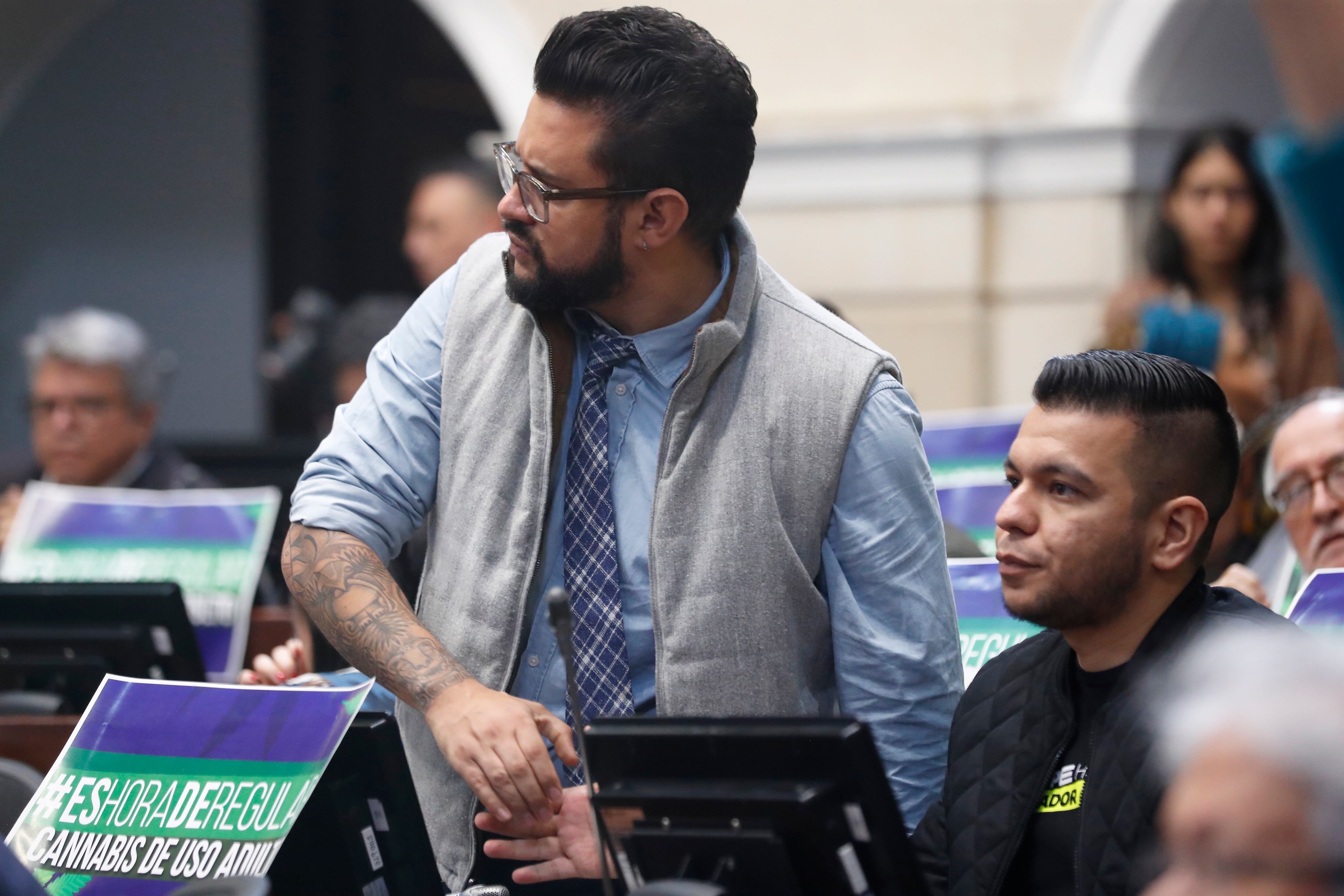 Senador Jota Pe Hernández y Inti Asprilla
último día de sesiones ordinarias en el Congreso de la República plenaria del Senado
Bogota junio 20 del 2023
Foto Guillermo Torres Reina / Semana