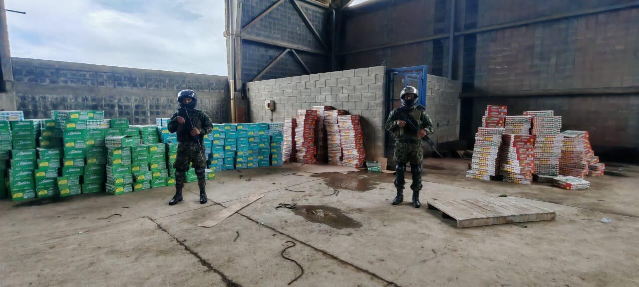 Elementos recuperados por las autoridades.