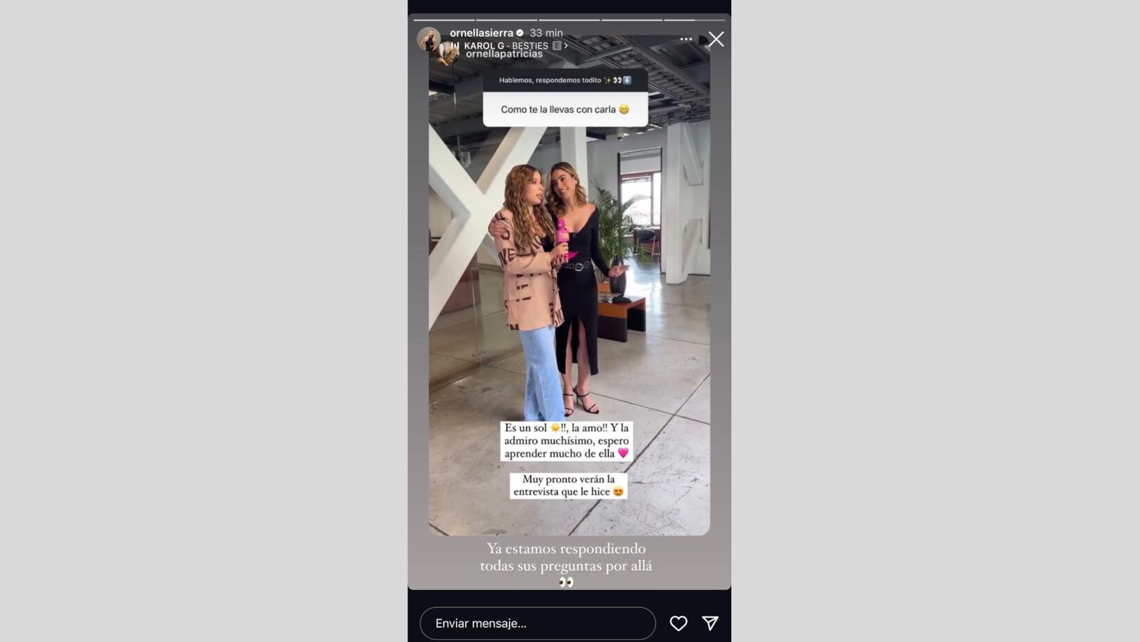 Ornella Sierra entrevista a Carla Giraldo