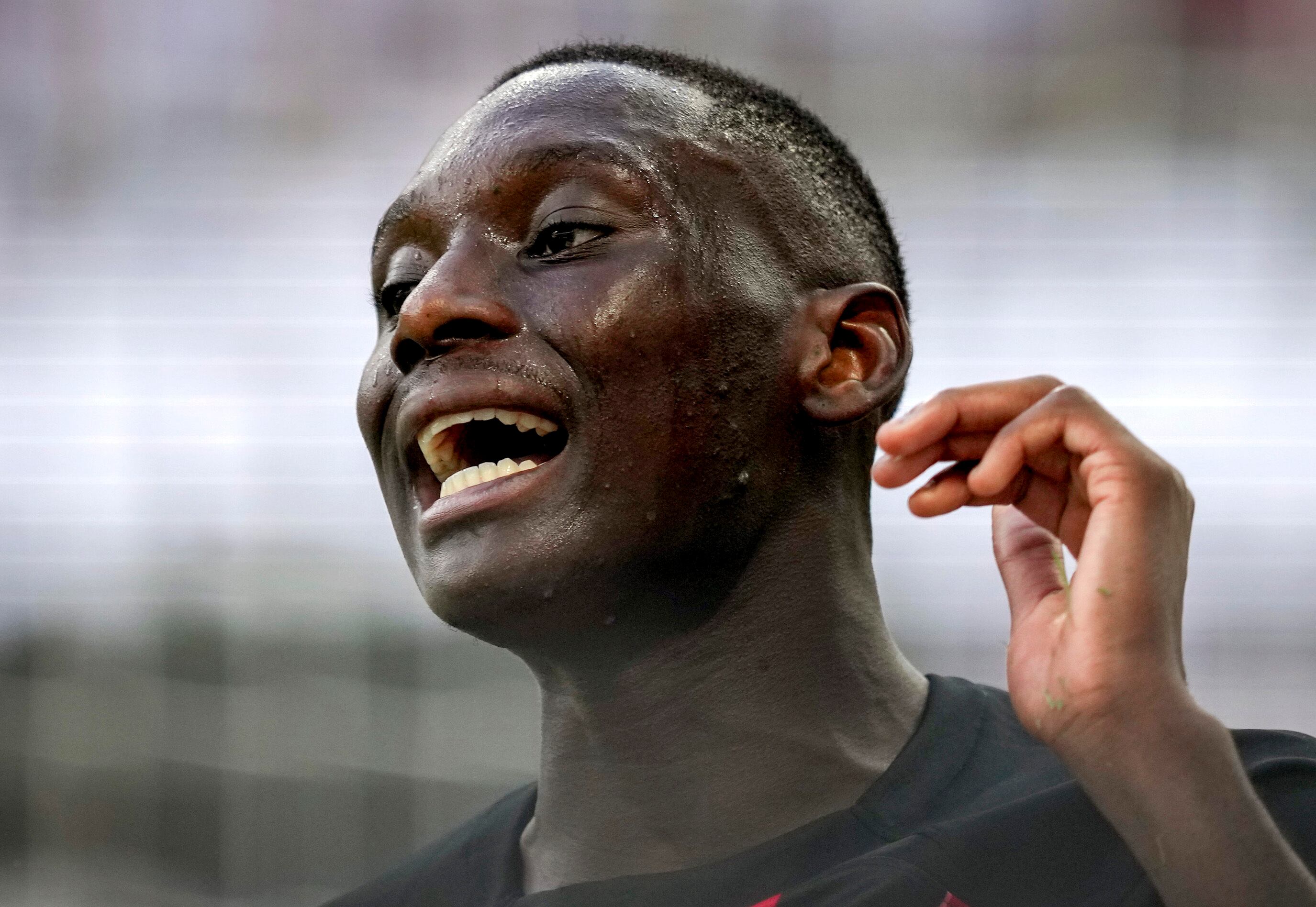 Randal Kolo Muani, delantero del Frankfurt.