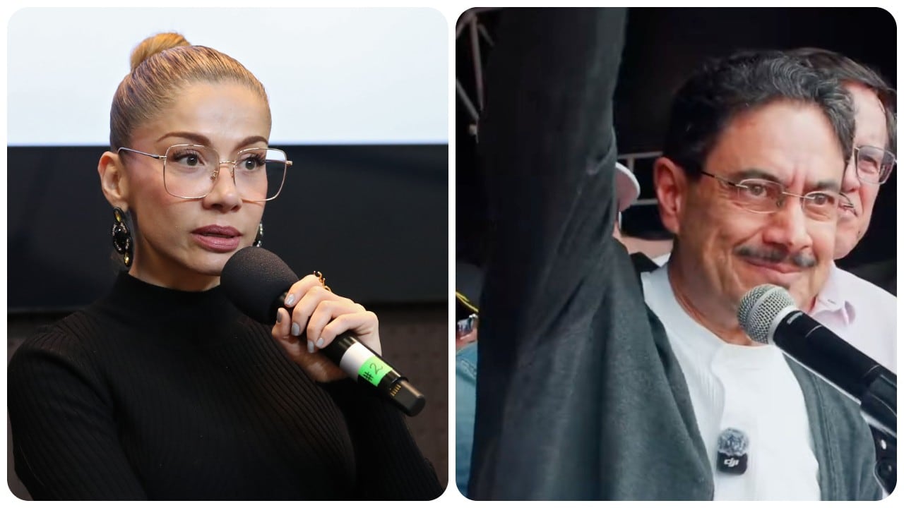 Catherine Juvinao e Iván Cepeda.