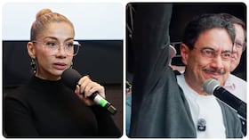 Catherine Juvinao e Iván Cepeda.