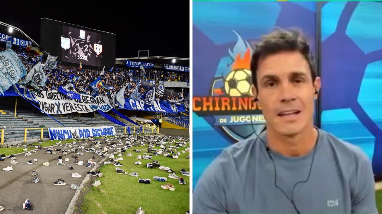 Edu Aguirre reaccionó a la protesta de los hinchas de Millonarios.